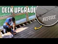 Replacing Old Wood Deck with Composite Hidden Fasteners