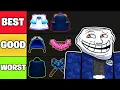 The BEST ACCESSORIES Tierlist In Blox Fruits