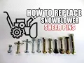 HOW-TO Replace Shear Pins On A Snowblower
