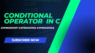 Conditional Operator in C Ternary Operator Conditional Operator Nested Ternary Operator C