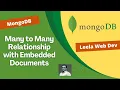 21 Implement Many to Many Relationship with Embedded Documents - MongoDB