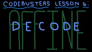 How To Decode an Affine Cipher