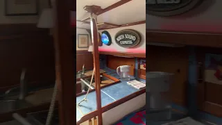 Below deck on Mighty Sparrow ⛵️