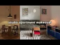 decorating our client s 570 sq ft studio apartment modern minimal secondhand finds