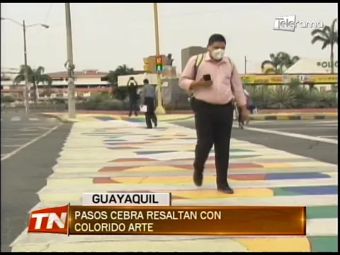 Pasos cebra resaltan con colorido arte