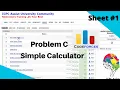 ICPC Assiut Sheet Sheet 1 Problem C Simple Calculator Exotic IT