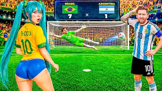 A JOGADORA ''HONESTA'' NO JOGO BRASIL X ARGENTINA!