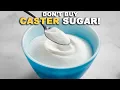 How to Make Caster Sugar in 1 Minute Superfine Sugar