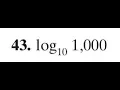 evaluate log10 1 000