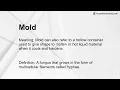 Mold Meaning