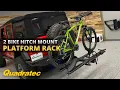 Quadratec 2 Bike Platform Rack for 2 Receiver Hitches
