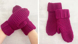 HOW TO CROCHET MITTENS FOR BEGINNERS Crochet Boysenberry Mittens Tutorial