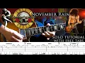 Download Lagu Guns N' Roses - November Rain 1st guitar solo lesson (with tablatures and backing tracks)