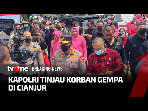 Kapolri Kunjungi Korban Gempa di Cianjur