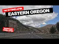 Eastern Oregon Interstate 84 West Drive Timelapse Through the Mountains and Plains