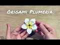 How To make an Origami Plumeria Flower Paper Plumeria Flower