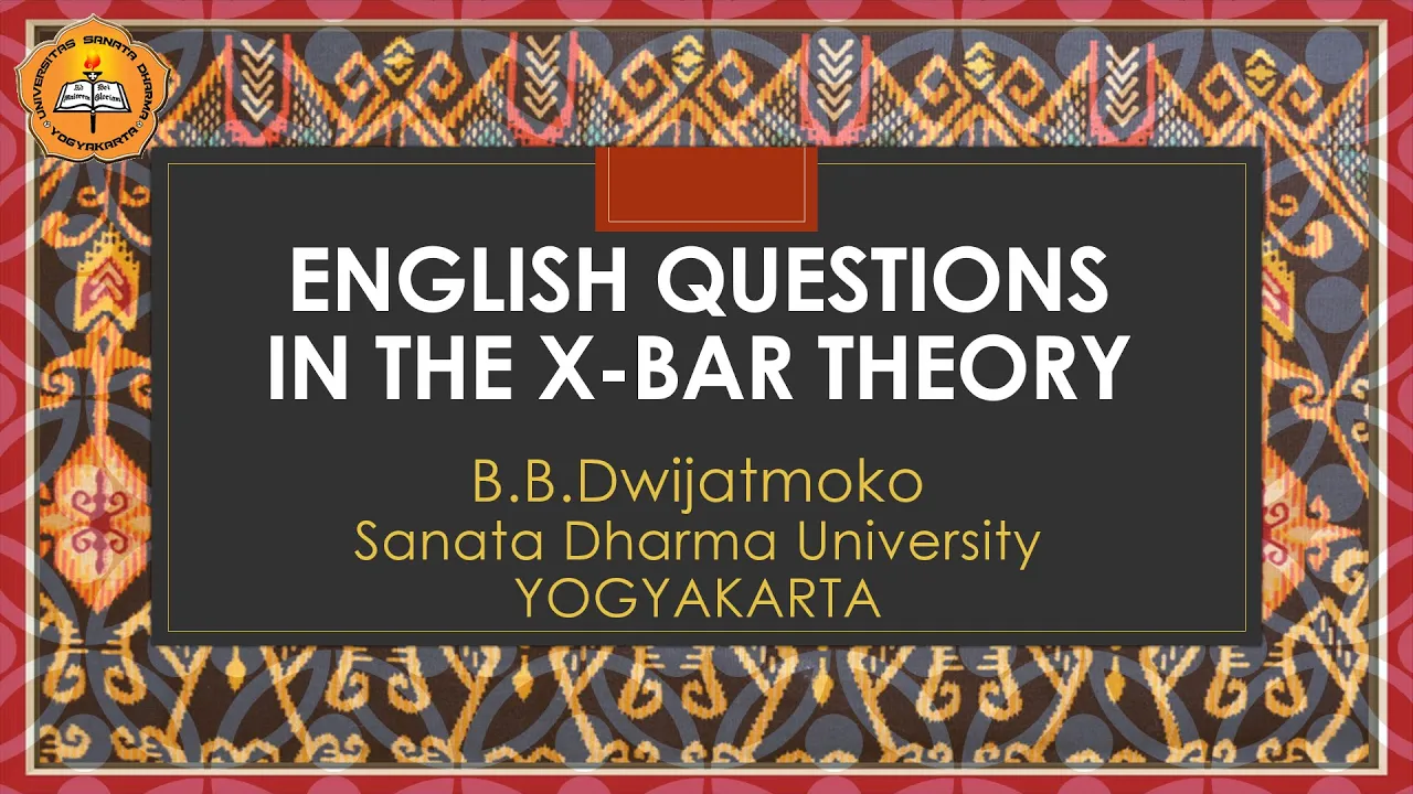 English Questions in the X bar Theory