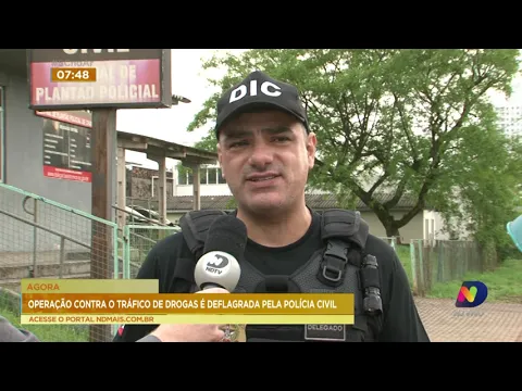 Polícia deflagra operação contra o tráfico de drogas nesta quinta-feira em Chapecó