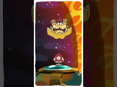 Mario defeats Bowser 👑 | Super Mario Galaxy #shorts