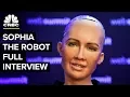 Interview With The Lifelike Hot Robot Named Sophia Full CNBC