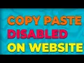 Enable Copy Paste on ANY Website Fix Disabled Ctrl Key 2024 QZKCODE Tecnology