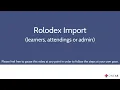 Rolodex Import