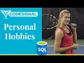 Personal Hobbies - Codesignal