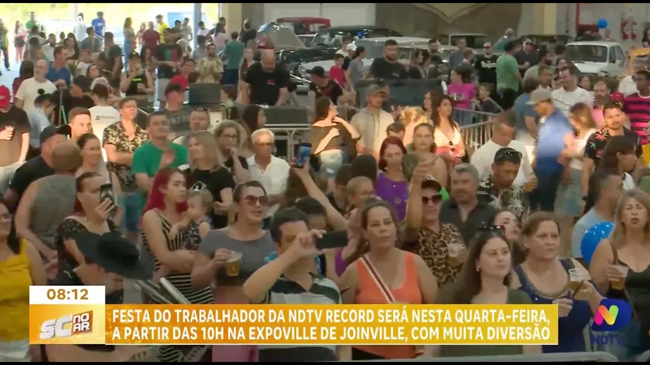 Festa do Trabalhador da NDTV Record vai acontecer nesta quarta-feira na Expoville