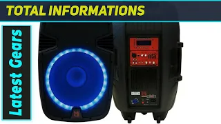 MR DJ PBX2690LB Powerful 15 Bluetooth PA Karaoke Speaker