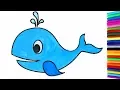 Sea Animals Coloring Pages To Learn Colors Animals Coloring Book For Children