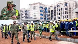 General Muhoozi Kainerugaba tours the new Ministry of Defence (MoDVA)/UPDF complex at Mbuya
