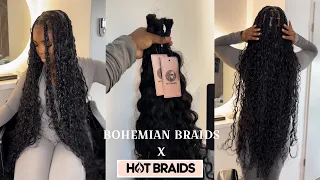 JE TESTE LES BOHEMAIN BRAIDS Spanish Wawy Bulk Hair HOT BRAIDS 
