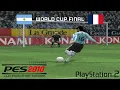 PES 2010 PS2 PREDICE LA FINAL - ARGENTINA vs. FRANCIA - World Cup 2022 de Qatar