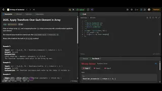 LeetCode 2635 Apply Transform Over Each Element in Array JavaScript Map vs Loop