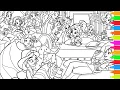 Coloring Vanellope meets Disney Princesses Wreck-It Ralph 2 Ralph Breaks the Internet