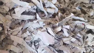 Bulk Paper Shredder Cross Cut 2 Shaft Paper Shredding Machine