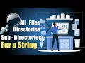Using Python how to list copy all the files from different folders which contains a given string