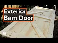 How to Make an Exterior Barn Door with Board and Batten Style Backyardscape