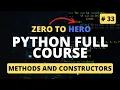 Methods and Constructors Python OOP Tutorial Python Tutorial - Python Full Course 2023