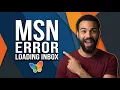Fix Msn Error Loading Inbox Step By Step Guide