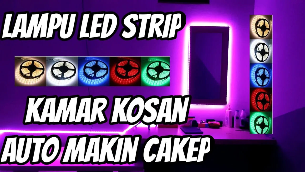 Cara buat kamar jadi bagus dengan Lampu LED Neon 30 Ribuan [ Unboxing & Review ]