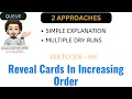Reveal Cards In Increasing Order 2 Approaches Leetcode 950 codestorywithMIK