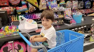 Shopping for Birt ay Party at Party City Store - Zack Turns 3 Vlog