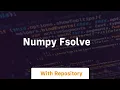numpy fsolve