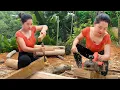 Download Lagu Building A Wooden House In A Deep Forest, Fulfilling The Dream Of Escaping The City | Old Memories