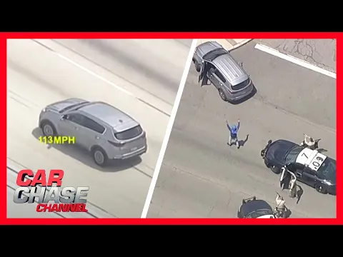 Download MP3 Wild LA Car Chase: Car reaches speeds over 100 MPH | Car Chase Channel