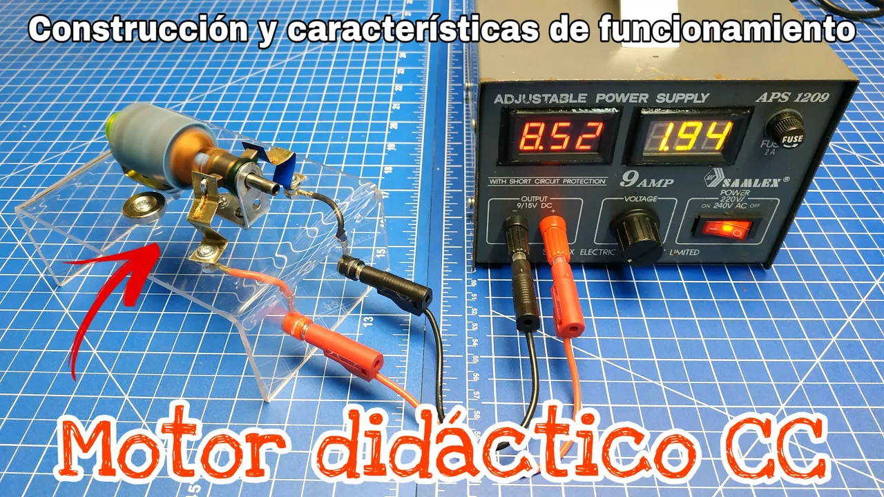 CÓMO HACER UN MODELO DIDÁCTICO DE MOTOR DC | EXPERIMENTOS CON MOTORES
