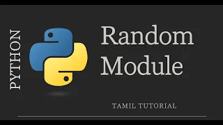 Random Module in Python Python Tutorial in Tamil