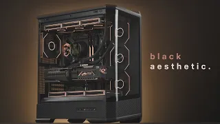 All Black Aesthetic 4K Gaming PC Build - Jonsbo D400
