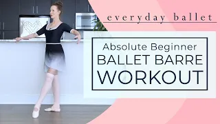 Absolute Beginner BALLET BARRE Workout For Adults Teens 